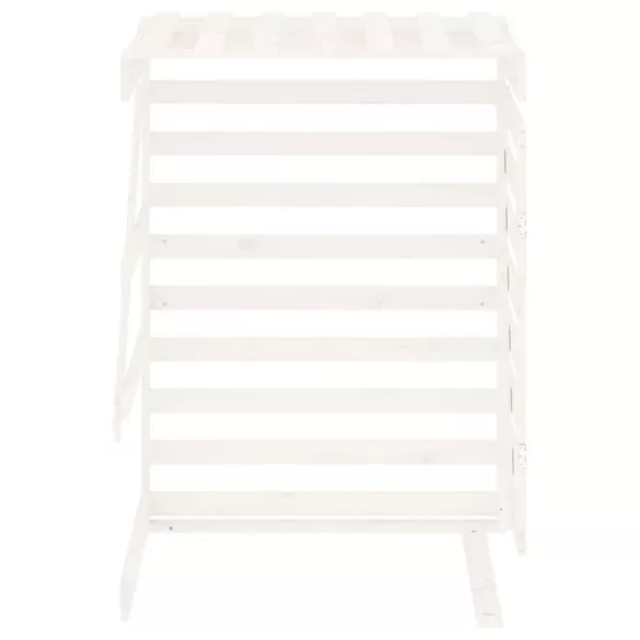 fehér tömör fenyőfa szemeteskuka tároló hosszabbító