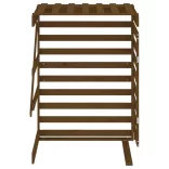 mézbarna tömör fenyőfa szemeteskuka tároló hosszabbító