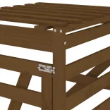 mézbarna tömör fenyőfa szemeteskuka tároló hosszabbító