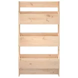 3 szintes tömör fenyőfa fali virágtartó 60 x 18,5 x 110 cm