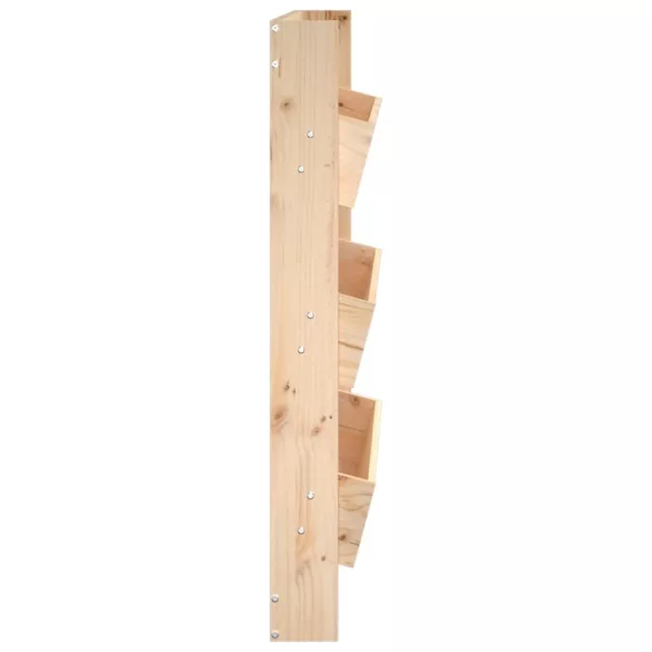 3 szintes tömör fenyőfa fali virágtartó 60 x 18,5 x 110 cm