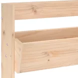 3 szintes tömör fenyőfa fali virágtartó 60 x 18,5 x 110 cm
