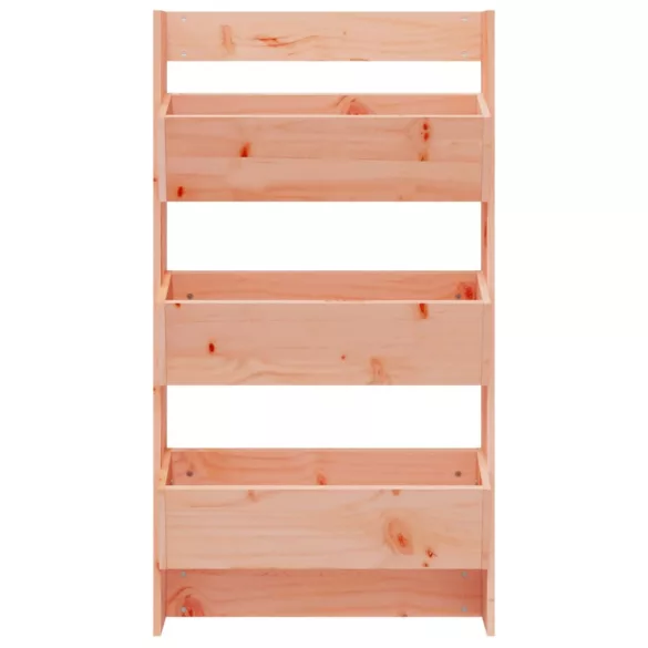 3 szintes tömör duglászfenyő fali virágtartó 60 x 18,5 x 110 cm