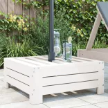 fehér tömör fenyőfa napernyőtalp-burkolat