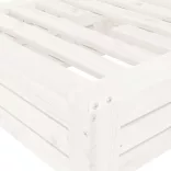 fehér tömör fenyőfa napernyőtalp-burkolat