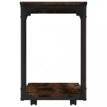 füstös tölgy színű szerelt fa keres kisasztal 50 x 35 x 55,5 cm