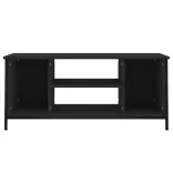 fekete szerelt fa TV-szekrény 102x35x45 cm