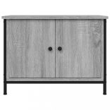 szürke sonoma színű szerelt fa TV-szekrény ajtókkal 60x35x45 cm