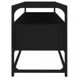 fekete szerelt fa TV-szekrény 100 x 35 x 45 cm