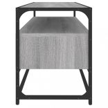 szürke sonoma színű szerelt fa TV-szekrény 100 x 35 x 45 cm