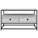 szürke sonoma színű szerelt fa TV-szekrény 80x35x45 cm