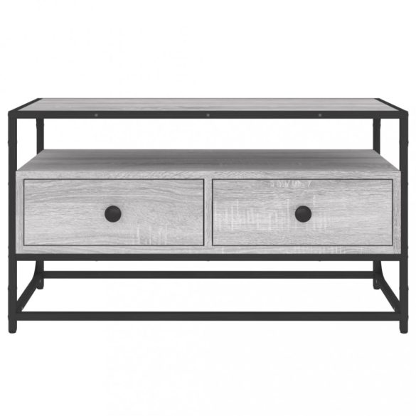 szürke sonoma színű szerelt fa TV-szekrény 80x35x45 cm