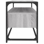 szürke sonoma színű szerelt fa TV-szekrény 80x35x45 cm
