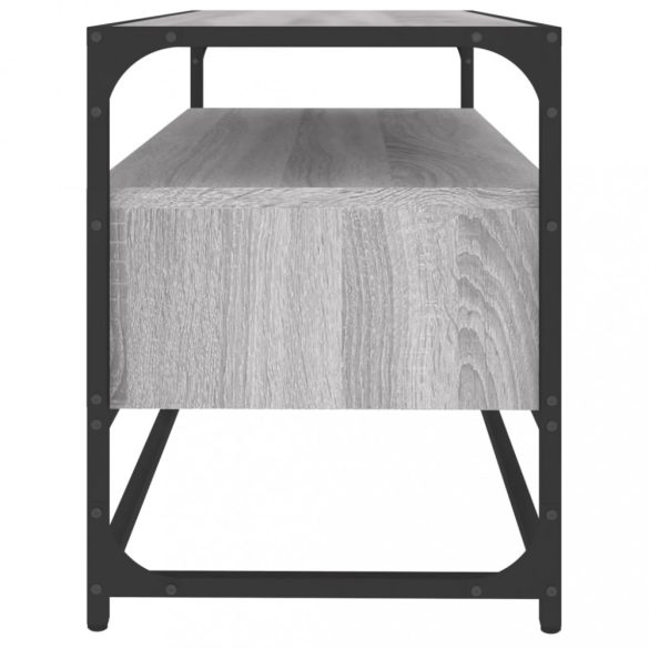 szürke sonoma színű szerelt fa TV-szekrény 80x35x45 cm