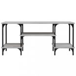 szürke sonoma színű szerelt fa TV-szekrény 102x35x45,5 cm