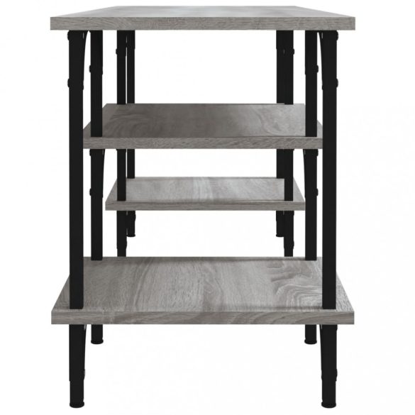 szürke sonoma színű szerelt fa TV-szekrény 102x35x45,5 cm