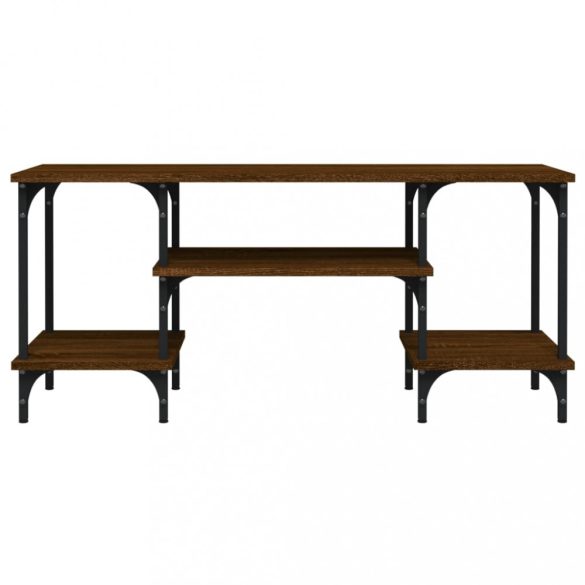 barna tölgyszínű szerelt fa TV-szekrény 102 x 35 x 45,5 cm