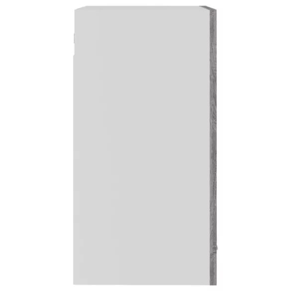 “Lyon” szürke sonoma színű szerelt fa függő üvegszekrény