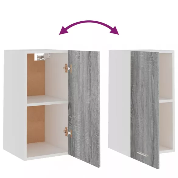 “Lyon” szürke sonoma színű szerelt fa függőszekrény