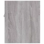 2 részes szürke sonoma színű szerelt fa fürdőszobai bútorszett