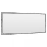 2 részes szürke sonoma színű szerelt fa fürdőszobai bútorszett