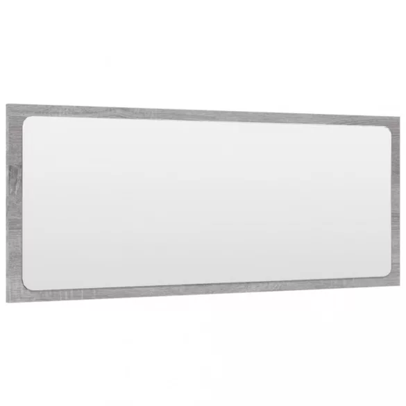 2 részes szürke sonoma színű szerelt fa fürdőszobai bútorszett