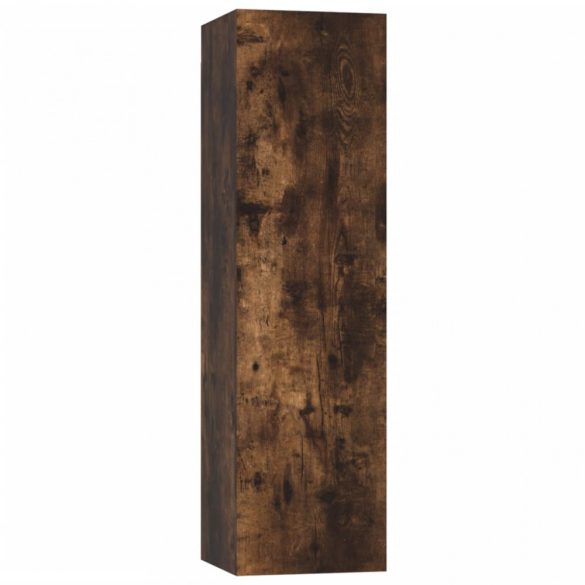füstös tölgy színű falra szerelhető TV-szekrény 30,5x30x110 cm