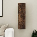 füstös tölgy színű falra szerelhető TV-szekrény 30,5x30x110 cm