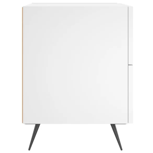 fehér szerelt fa éjjeliszekrény 40 x 35 x 47,5 cm