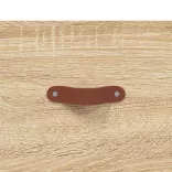 2 db sonoma tölgy színű szerelt fa éjjeliszekrény 40x35x47,5 cm