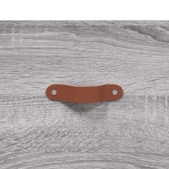 2 db szürke sonoma színű szerelt fa éjjeliszekrény 40x35x47,5cm