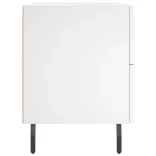 fehér szerelt fa éjjeliszekrény 40 x 35 x 47,5 cm