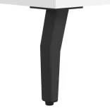 fehér szerelt fa éjjeliszekrény 40 x 35 x 47,5 cm