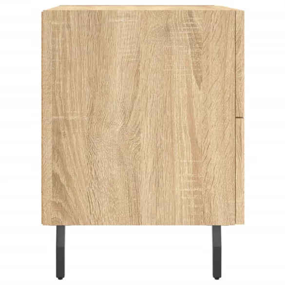 2 db sonoma tölgy színű szerelt fa éjjeliszekrény 40x35x47,5 cm