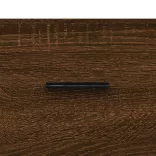 2 db barna tölgyszínű szerelt fa éjjeliszekrény 40x35x47,5 cm