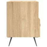 2 db sonoma tölgy színű szerelt fa éjjeliszekrény 40x35x47,5 cm