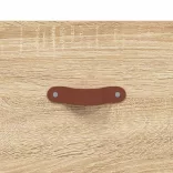 2 db sonoma tölgy színű szerelt fa éjjeliszekrény 40x35x47,5 cm