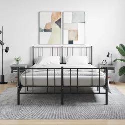   2 db betonszürke szerelt fa éjjeliszekrény 40 x 35 x 47,5 cm