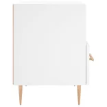 fehér szerelt fa éjjeliszekrény 40 x 35 x 47,5 cm