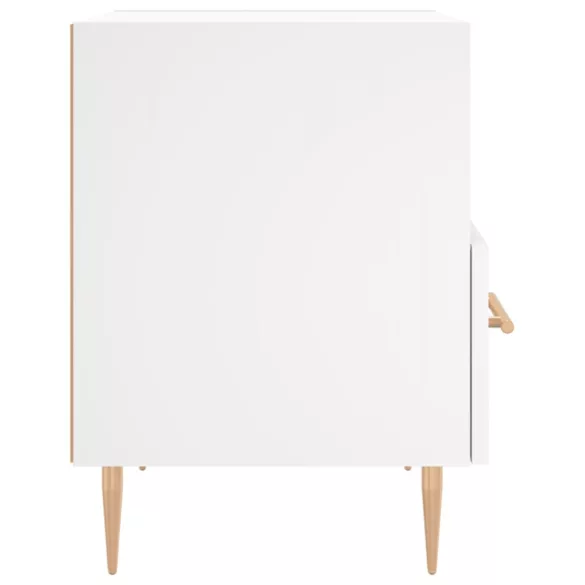 fehér szerelt fa éjjeliszekrény 40 x 35 x 47,5 cm