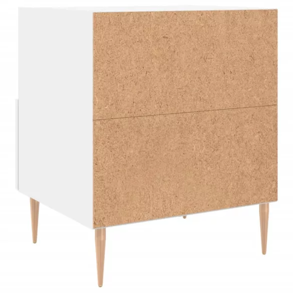 fehér szerelt fa éjjeliszekrény 40 x 35 x 47,5 cm