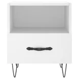 fehér szerelt fa éjjeliszekrény 40 x 35 x 47,5 cm