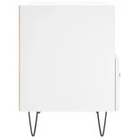 2 db fehér szerelt fa éjjeliszekrény 40 x 35 x 47,5 cm