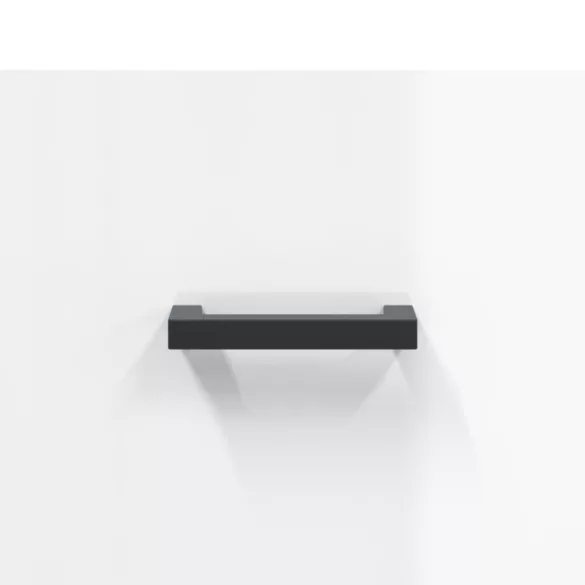 2 db magasfényű fehér szerelt fa éjjeliszekrény 40x35x47,5 cm