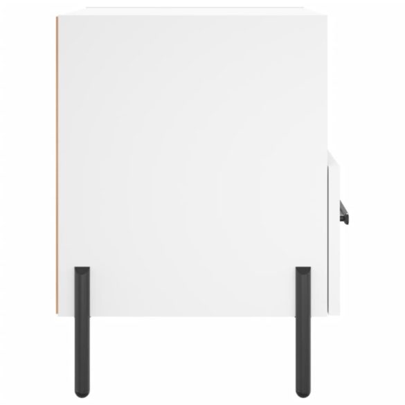 2 db fehér szerelt fa éjjeliszekrény 40 x 35 x 47,5 cm