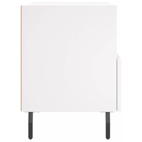 2 db fehér szerelt fa éjjeliszekrény 40 x 35 x 47,5 cm