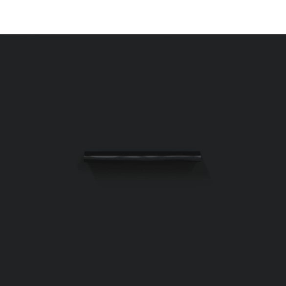 2 db fekete szerelt fa és vas éjjeliszekrény 40 x 35 x 47,5 cm