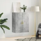 betonszürke fali szekrény 69,5x34x90 cm