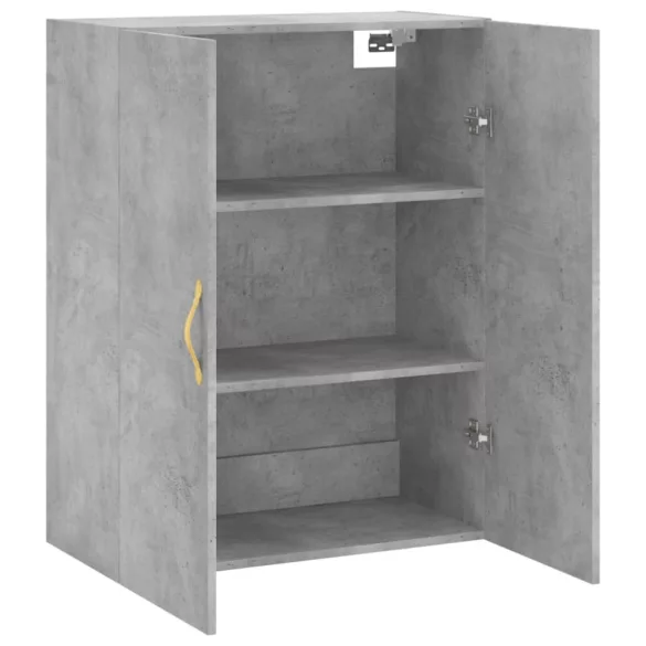 betonszürke fali szekrény 69,5x34x90 cm
