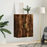 füstös tölgy színű fali szekrény 69,5 x 34 x 90 cm